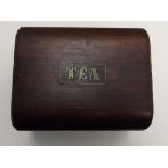 Victorian rosewood tea caddy