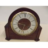 Oak cased mantel clock