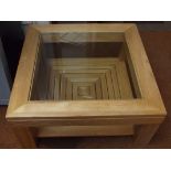 Very good quality glass top Sonoma American oak co
