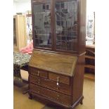 Early 20th century bureau bookcase in mahogany wit