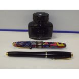 Parker fountain pen together with a further founta