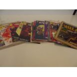 Large collection of vintage super hero comics