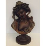 Large resin figure of a lady, 50 cm high