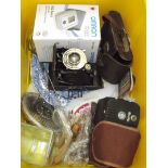 Various items to include vintage cameras