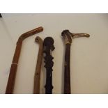 4 walking sticks