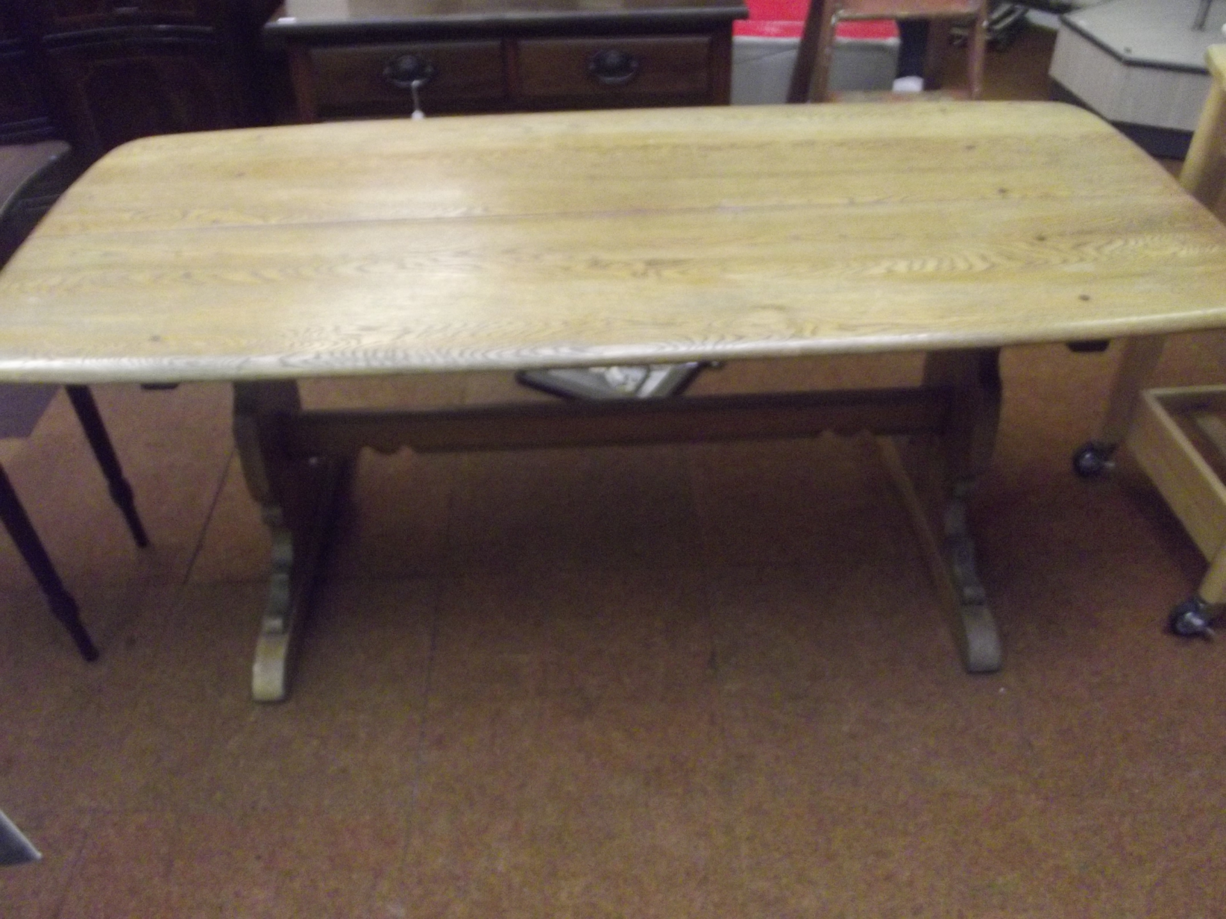 Ercol elm refectory table