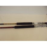 Two sea fishing rods