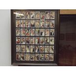 Framed cigarette collection