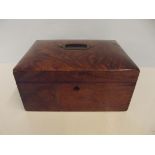 Victorian walnut sewing box