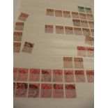 Stamp album containing British stamps
