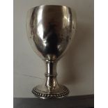 Silver hall marked goblet, probably Georgian, 210