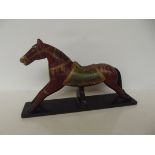 Wooden figure of a horse, length 40 cm