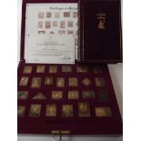 The Empire collection, silver hallmarked stamps in
