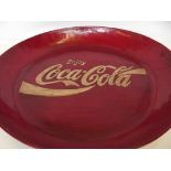 Large Coca Cola tray, diameter 55cm