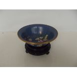 Cloisonne bowl on a stand