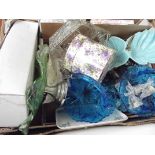 Large box of glass, ceramics and other