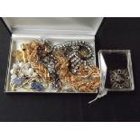 Box of costume jewellery