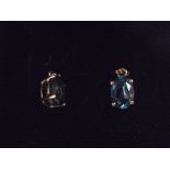 9ct Gold Earrings (Sapphires)