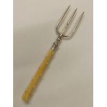 Silver hallmarked toasting fork, Chester, Barker B