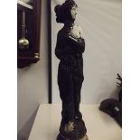 Stoneware garden statue. Height 60cm