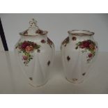 Two Royal Albert vases