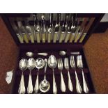 Cased set of cutlery