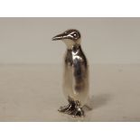 Silver stamped 'penguin' figure