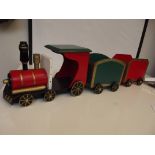 Wooden train. Length 80cm