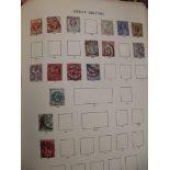 Stamp album containing British stamps, some mint