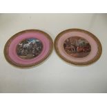 2 ceramic plates - contrast - the village wedding