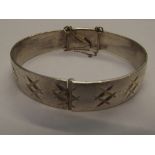 Silver hallmarked bangle, 35 grams