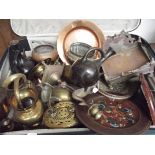 Various brass and copper ware