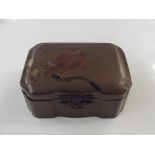 Oriental papier-mache trinket box