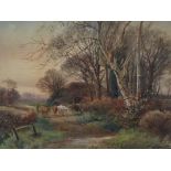 Henry Charles Fox(1860-1935), framed watercolour,