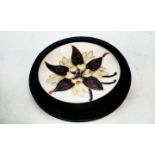 Moorcroft mounted pin dish, 14 cm diameter