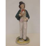 19th century Staffordshire double-sided figure, 'W