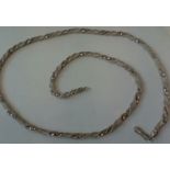 Platinum rope necklace 37grams 72cm long