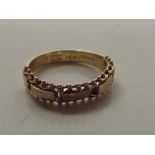 Unusual 14ct gold ring 3grams