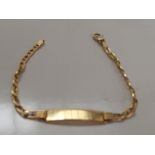 14ct gold bracelet 17cm 3.8grams