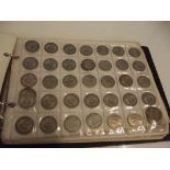 Coin album containing mainly British coins