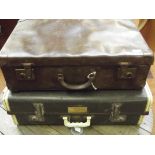 Two vintage suitcases