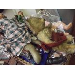 Collection of vintage dolls and Teddy bears