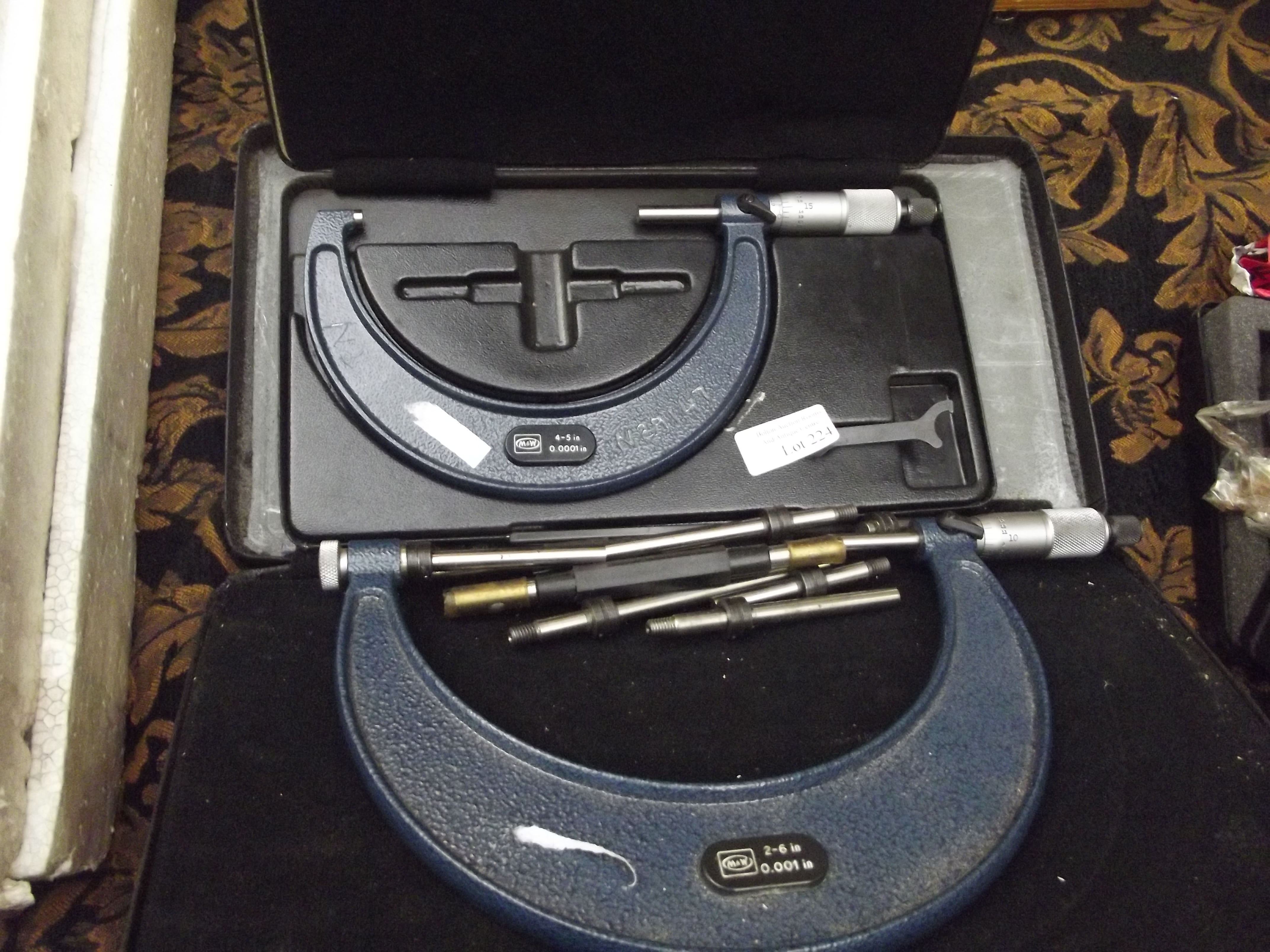 Two cased micrometers