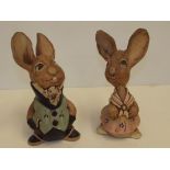 2 early pendelfin figures studio 19cm