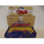 3 collectable model fire engines