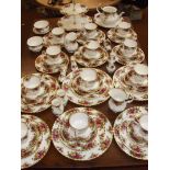 Large Royal Albert country rose tea service to inc