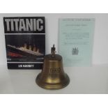 Reproduction cast brass 'Titanic' wall mounting sh