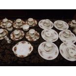 Royal Albert country rose tea set together with a