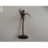 Bronze abstract model of a dancer