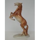 Royal dux figure of a rearing horse